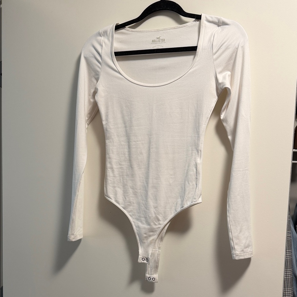 Hollister white Long Sleeve Bodysuit